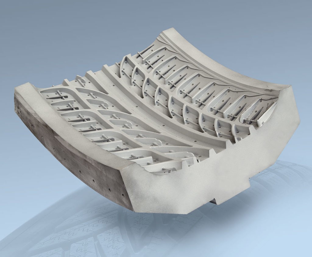 Segment eines Werkzeuges zur Reifenherstellung, HS SM